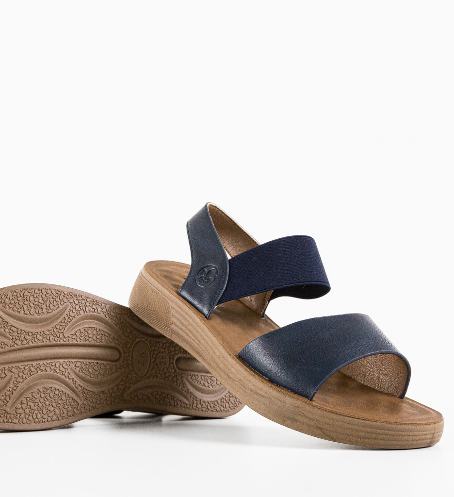 Sandale Dama Crescen Bleumarin | Eleganță Vară - imagine 5