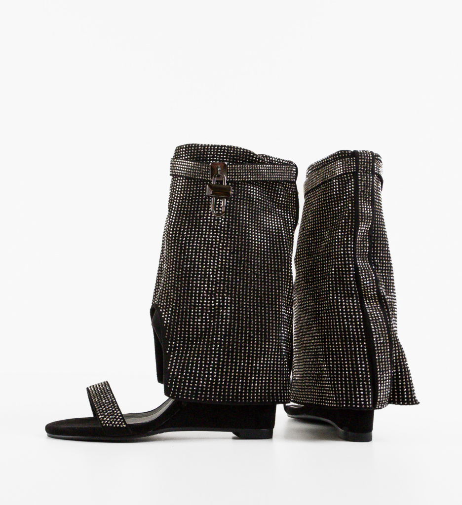 Platforme Hemdal Negre - Stil si Inaltime - imagine 5