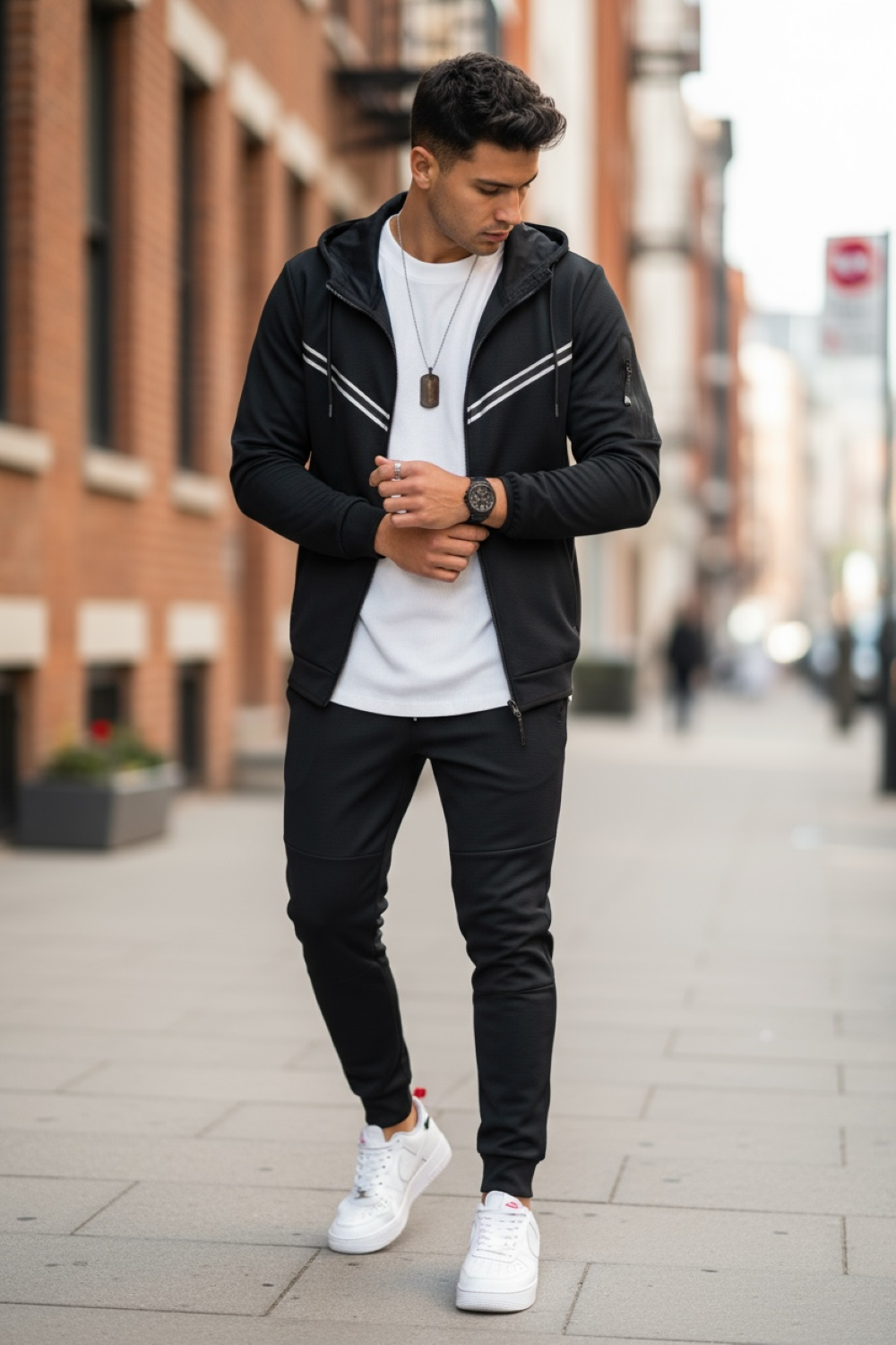 Trening Barbati Slim Fit Negru - Stil si Confort