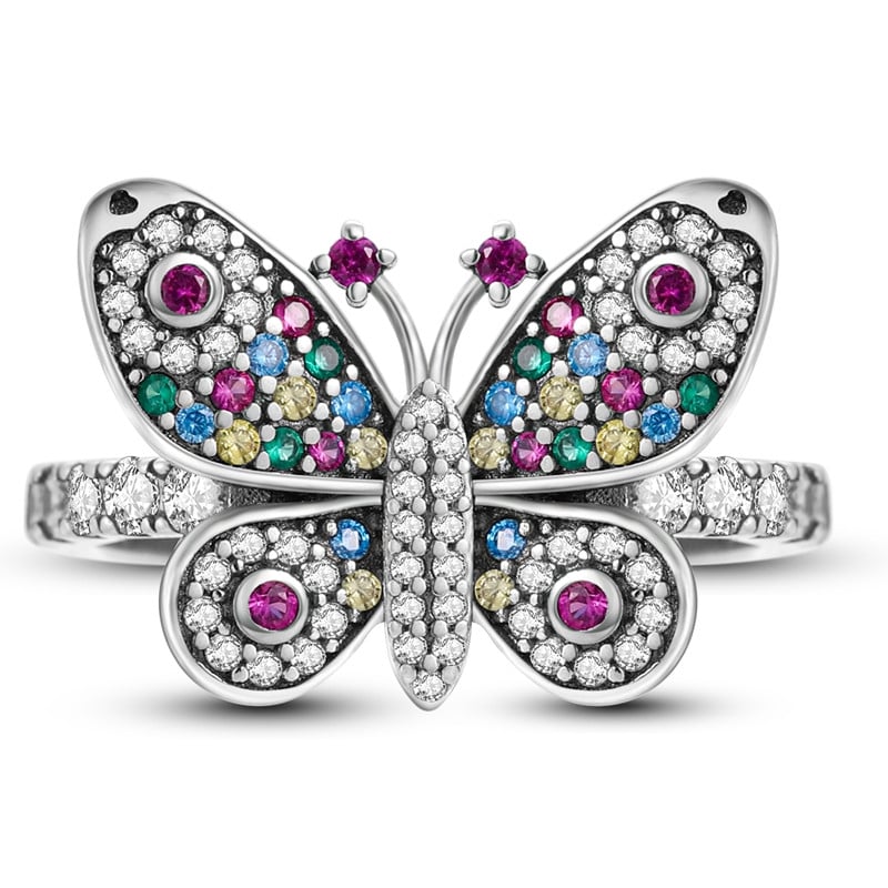 Inel Fluture Argint 925 Delis - Eleganță Premium - imagine 4