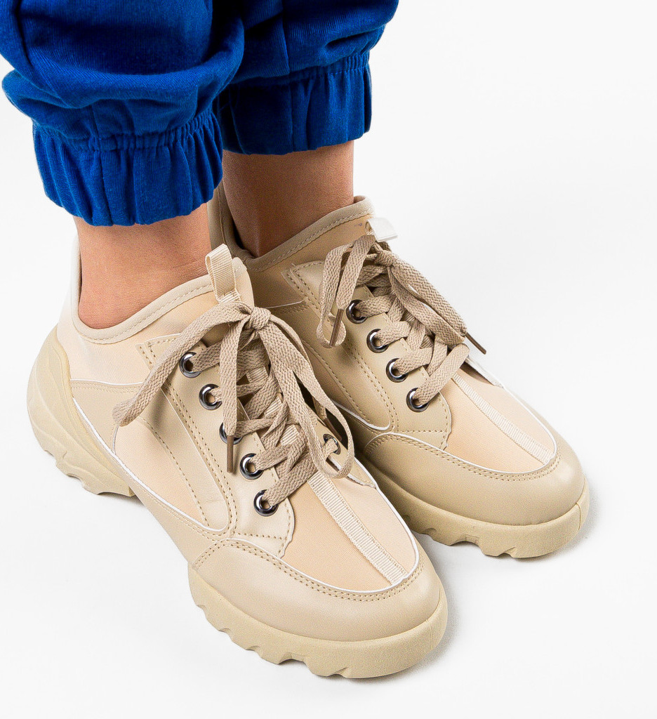 Pantofi Sport Dama Francis Bej - Confort si Stil - imagine 3