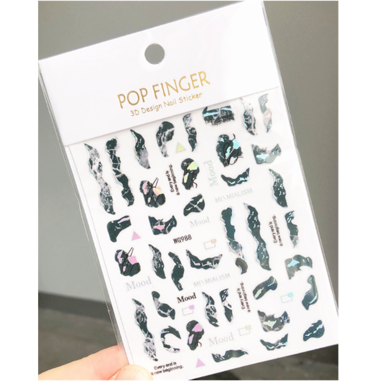 Abtibilduri Unghii Marquise Gri | Nail Art Rapid