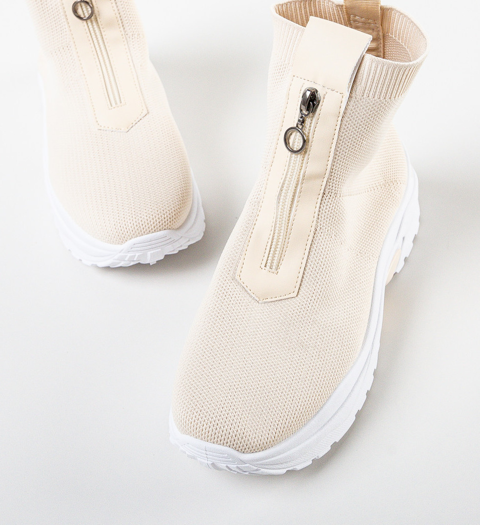 Sneakers Dama Eshan Bej - Confort și Stil - imagine 6