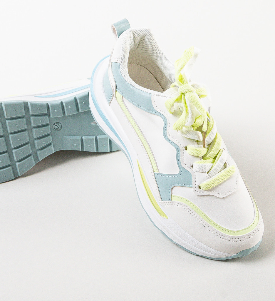 Sneakers Dama Ayrton Albastri - Confort & Stil - imagine 7