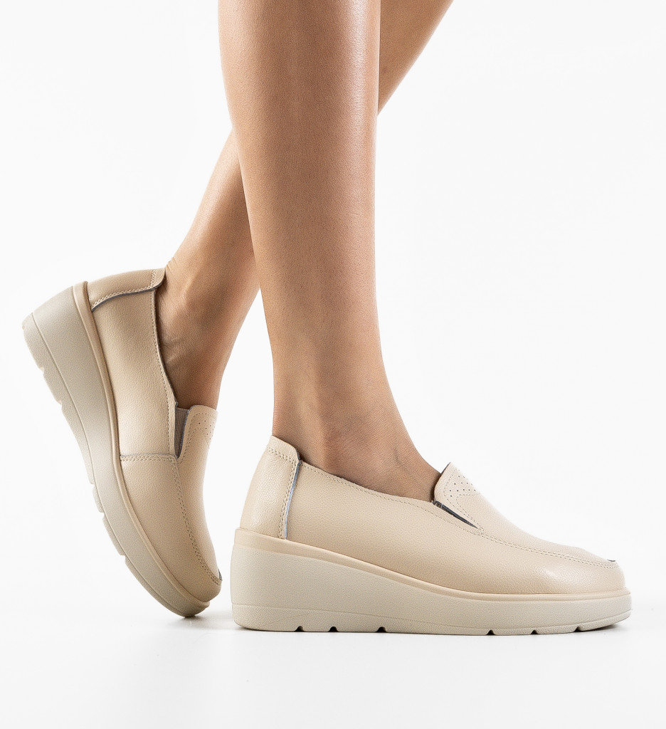 Pantofi Casual Sanam Bej - Confort și Stil Zilnic
