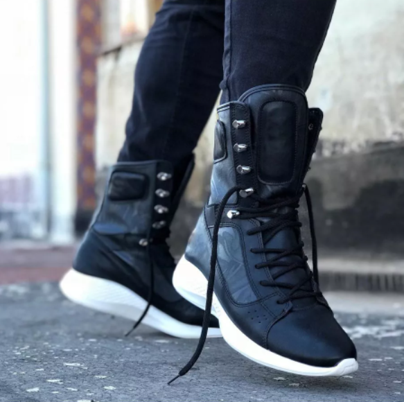 Ghete Barbati Negre cu Defect | Piele Ecologica