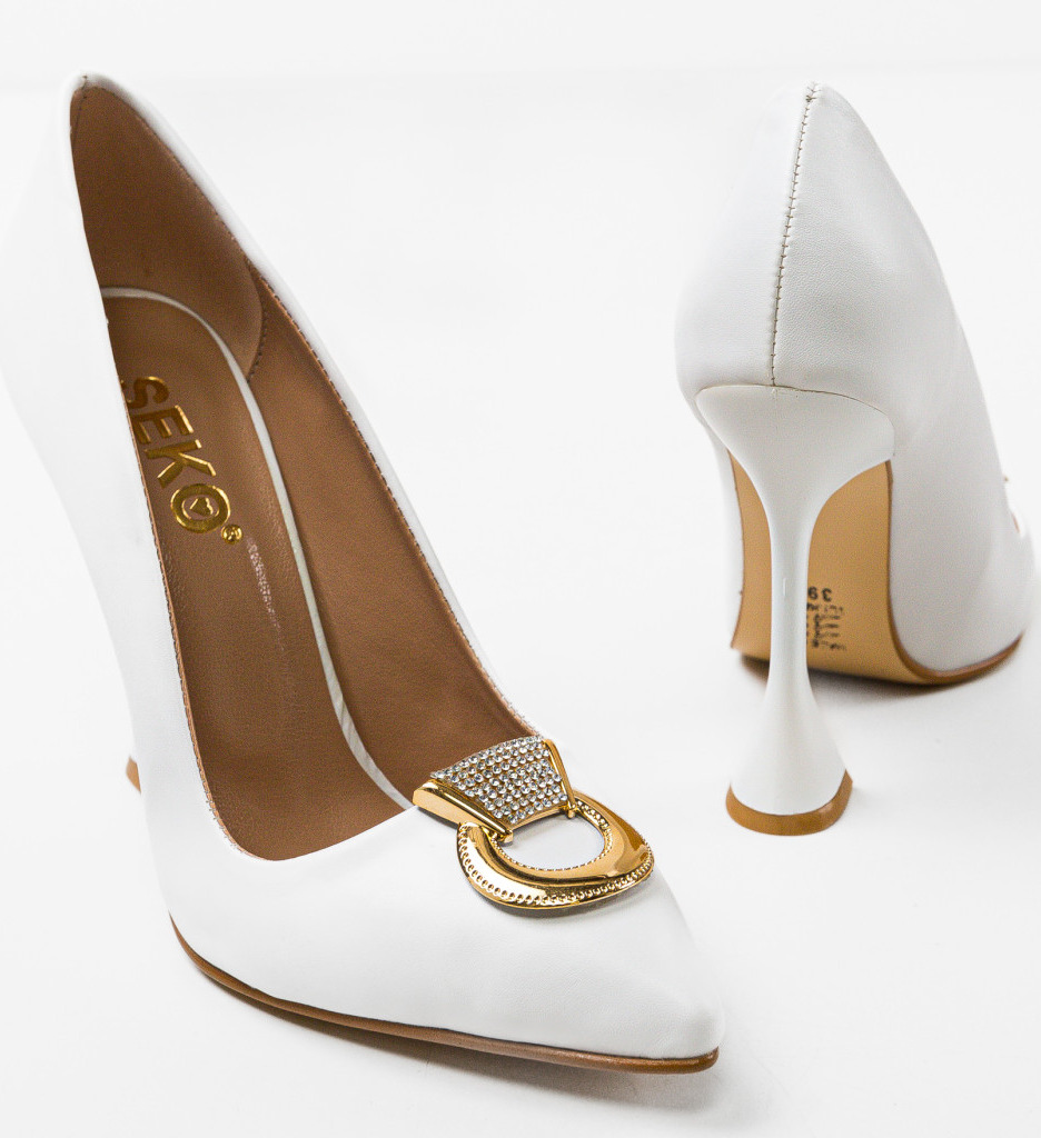 Pantofi dama Provok Albi | Eleganți și Moderni - imagine 7