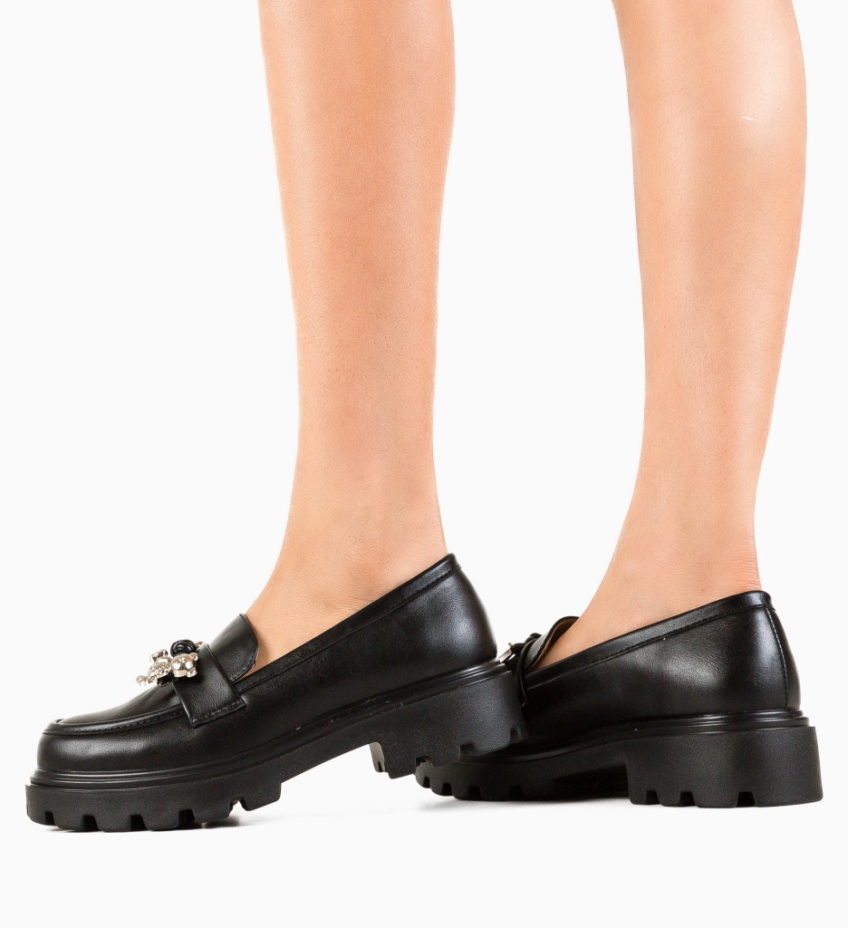 Pantofi Casual Negri Confort Eino - imagine 2