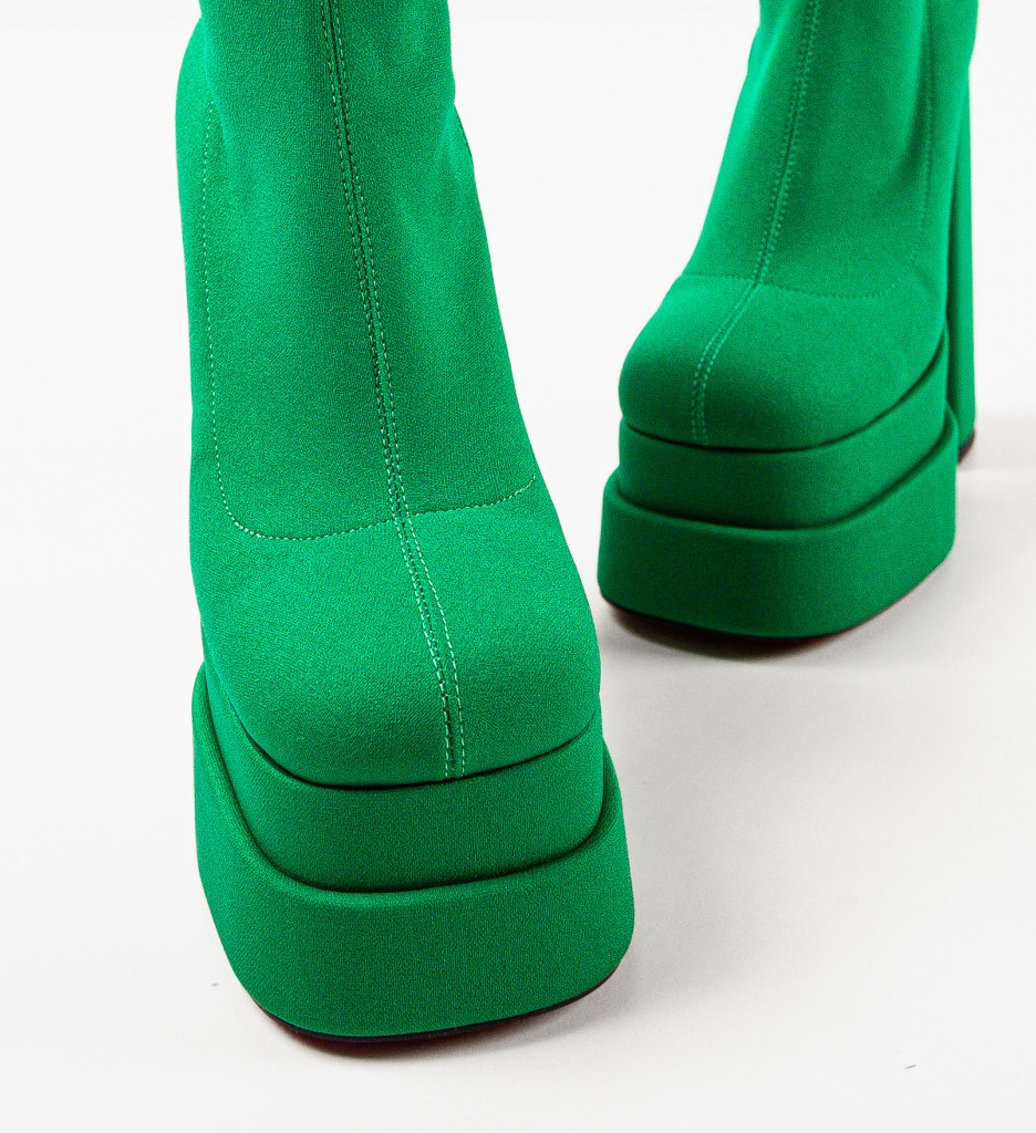 Botine Dama Versyk Verzi - Eleganță și Stil - imagine 6