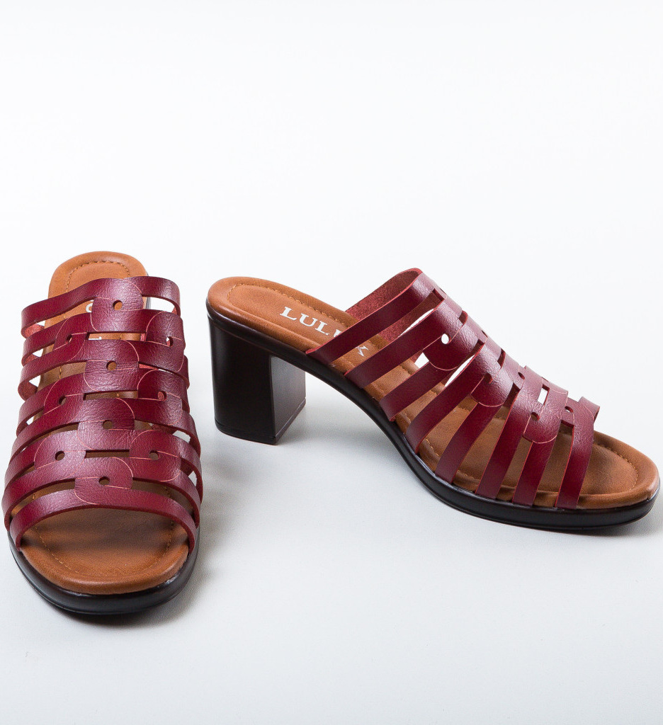 Sandale Stroben Grena cu Toc Elegant - imagine 6