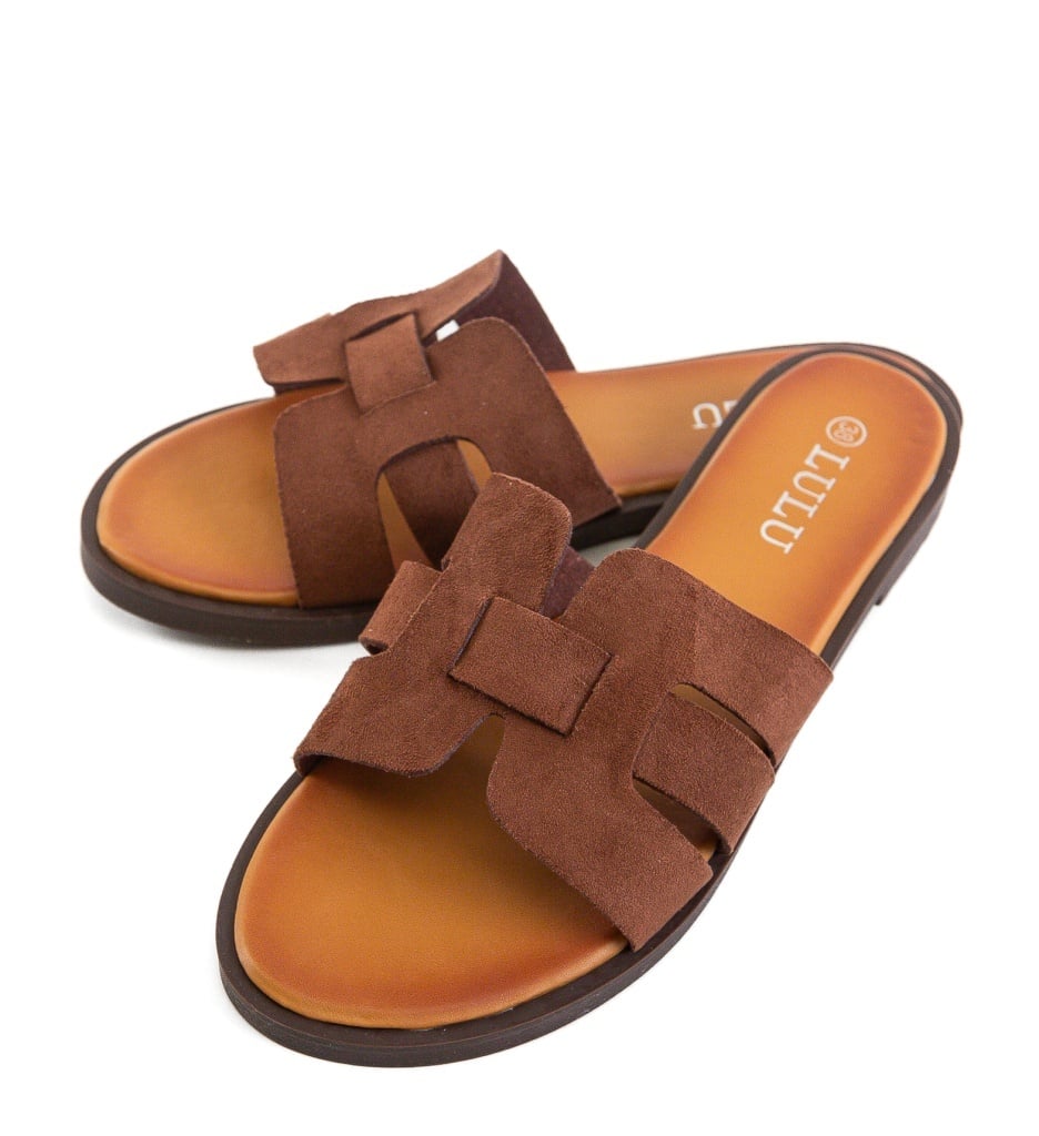Papuci Dama Senalac Maro Confortabili - imagine 3