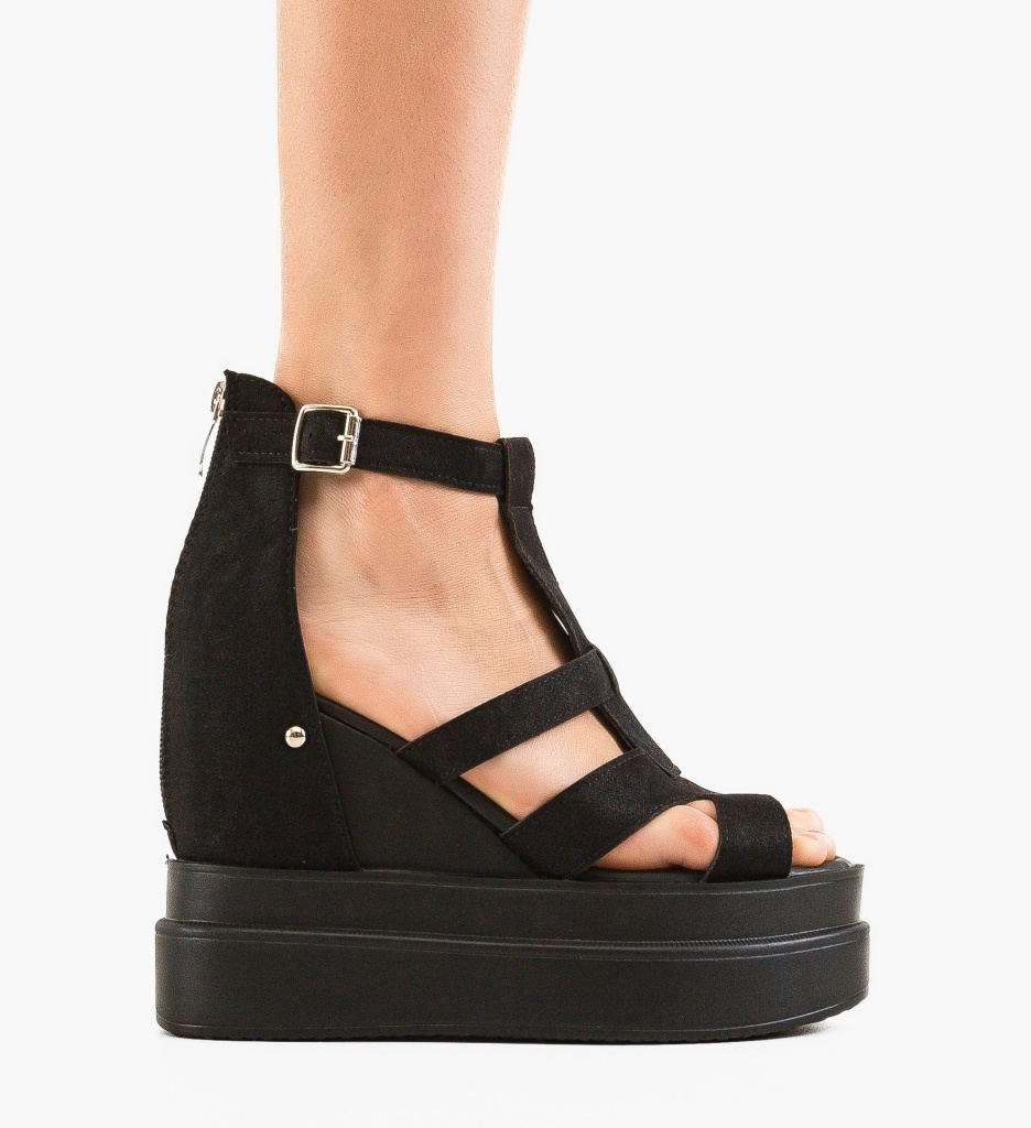 Platforme Dama Jagda Negre | Stil si Confort - imagine 2