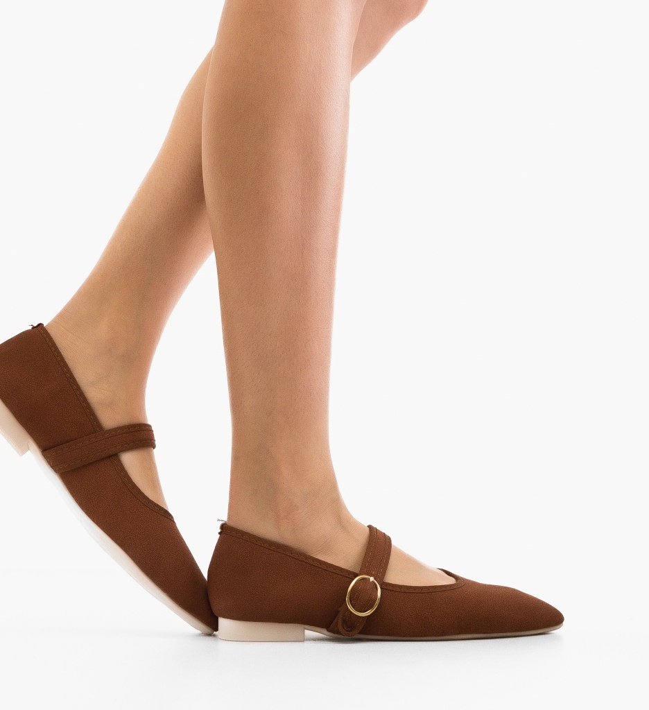 Balerini dama Brek Camel - Confort și Stil - imagine 2