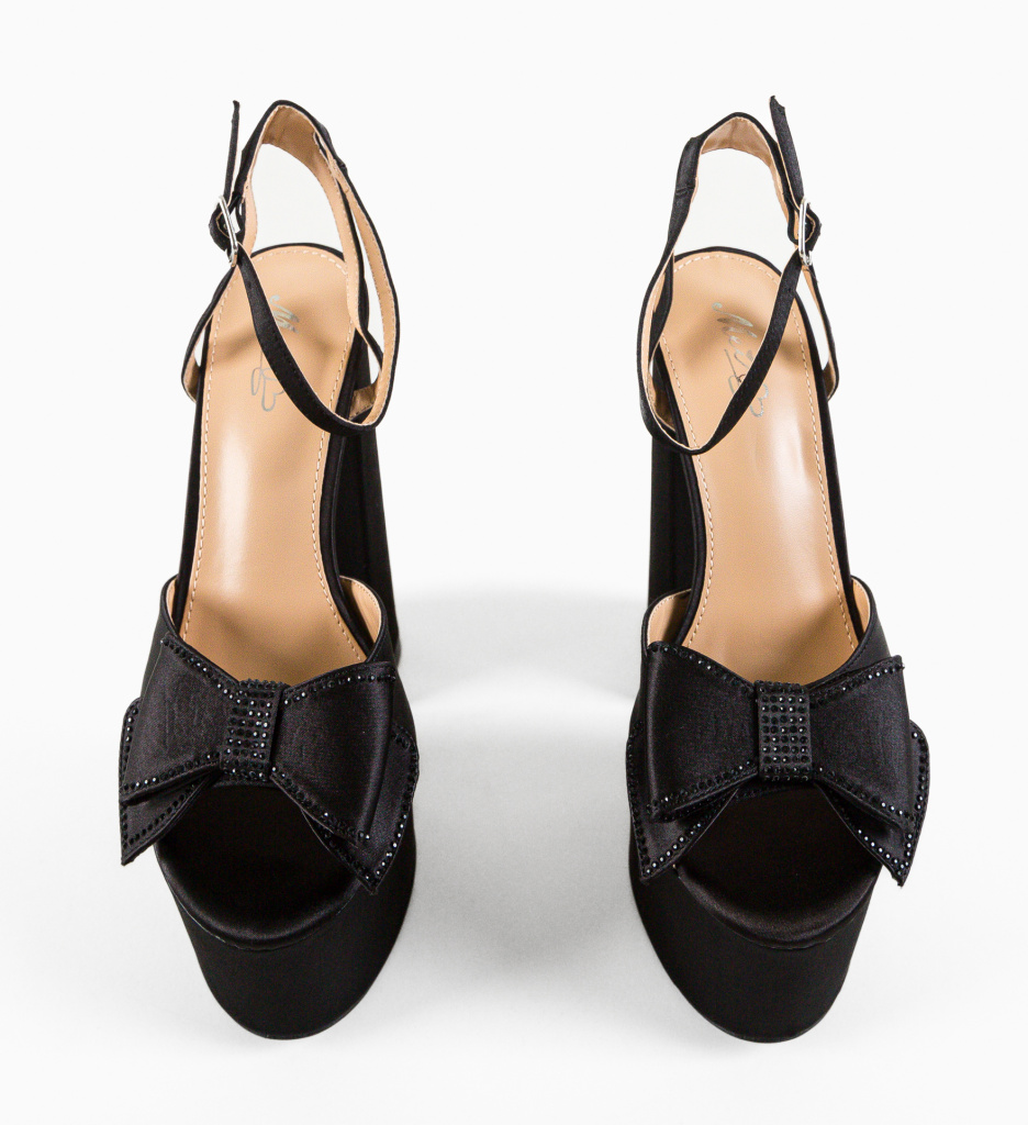 Sandale cu Toc Gallen Negre - Eleganta Absoluta - imagine 7