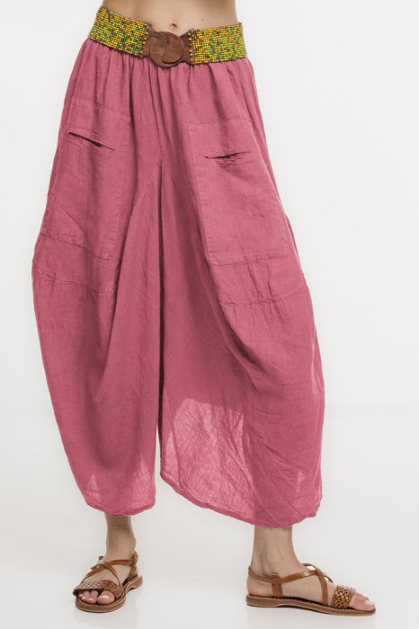 Pantaloni Tip Salvari din In Shopika | Roz Inchis