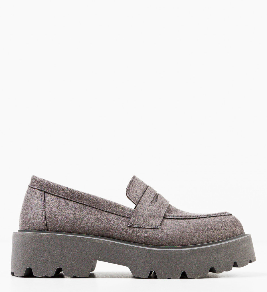 Pantofi Casual Dama Punde Gri - Confort și Stil - imagine 4