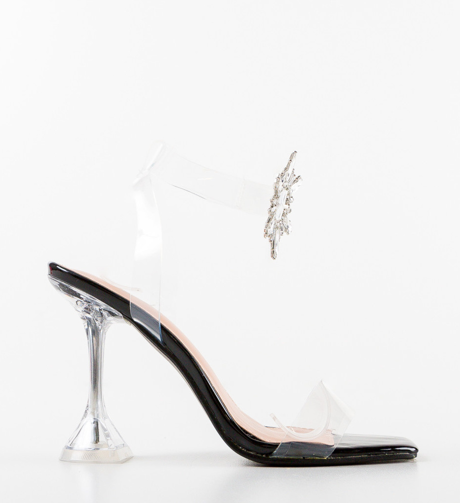 Sandale Nixon Negre cu Toc - Eleganță Asigurată - imagine 5