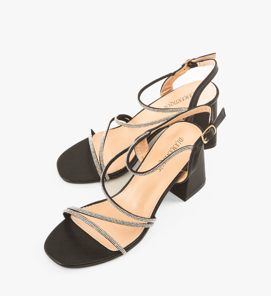 Sandale cu toc Rolo Negre | Eleganță și Confort - imagine 5