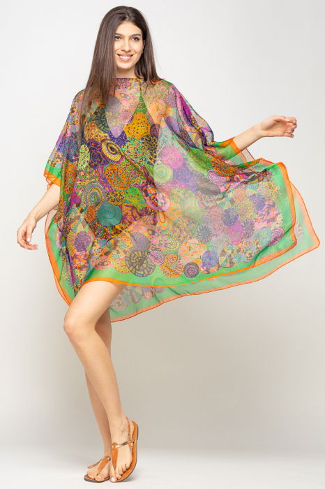 Poncho Plajă Mandale Shopika | Elegant & Ușor