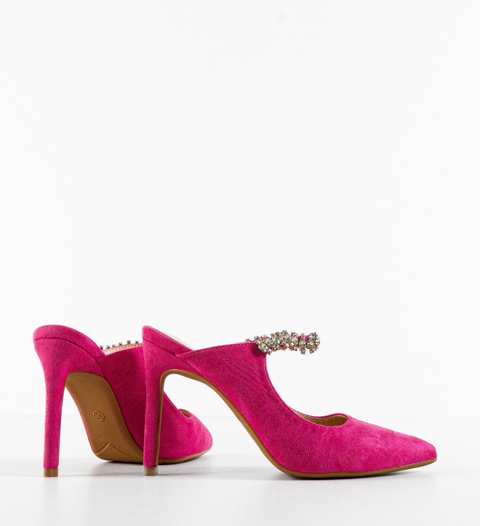 Pantofi dama Anat Fuchsia cu toc elegant - imagine 6
