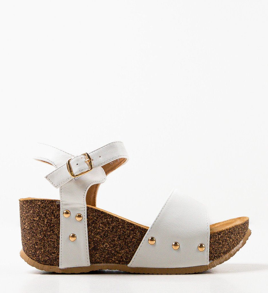 Platforme Dama Macie Albe | Eleganță și Stil - imagine 5