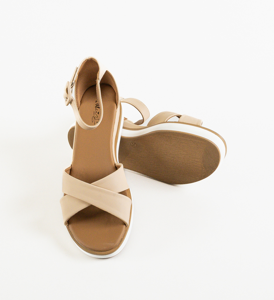 Platforme Dama Chania Bej | Stil si Confort - imagine 7