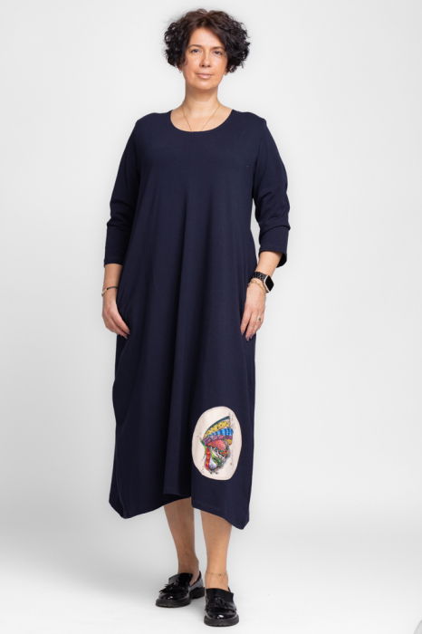 Rochie Bleumarin Fluture Pierino | Confort & Stil