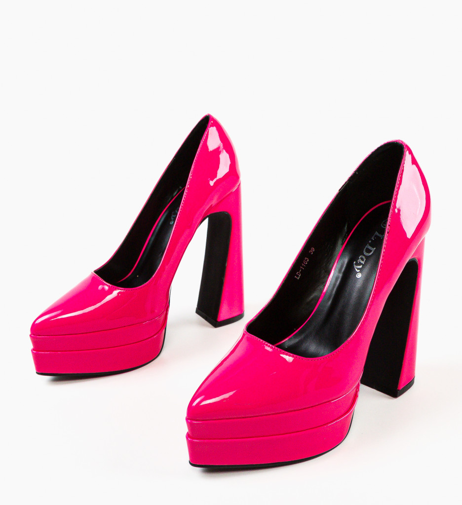 Pantofi Dama Dyscarpe Fuchsia Eleganți - imagine 6