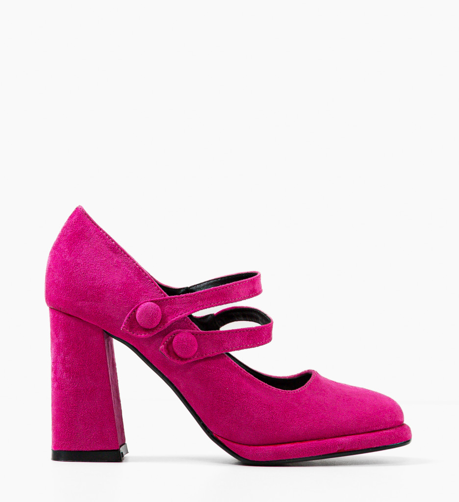 Pantofi Dama Fuchsia Vintage - Eleganță și Culoare - imagine 2
