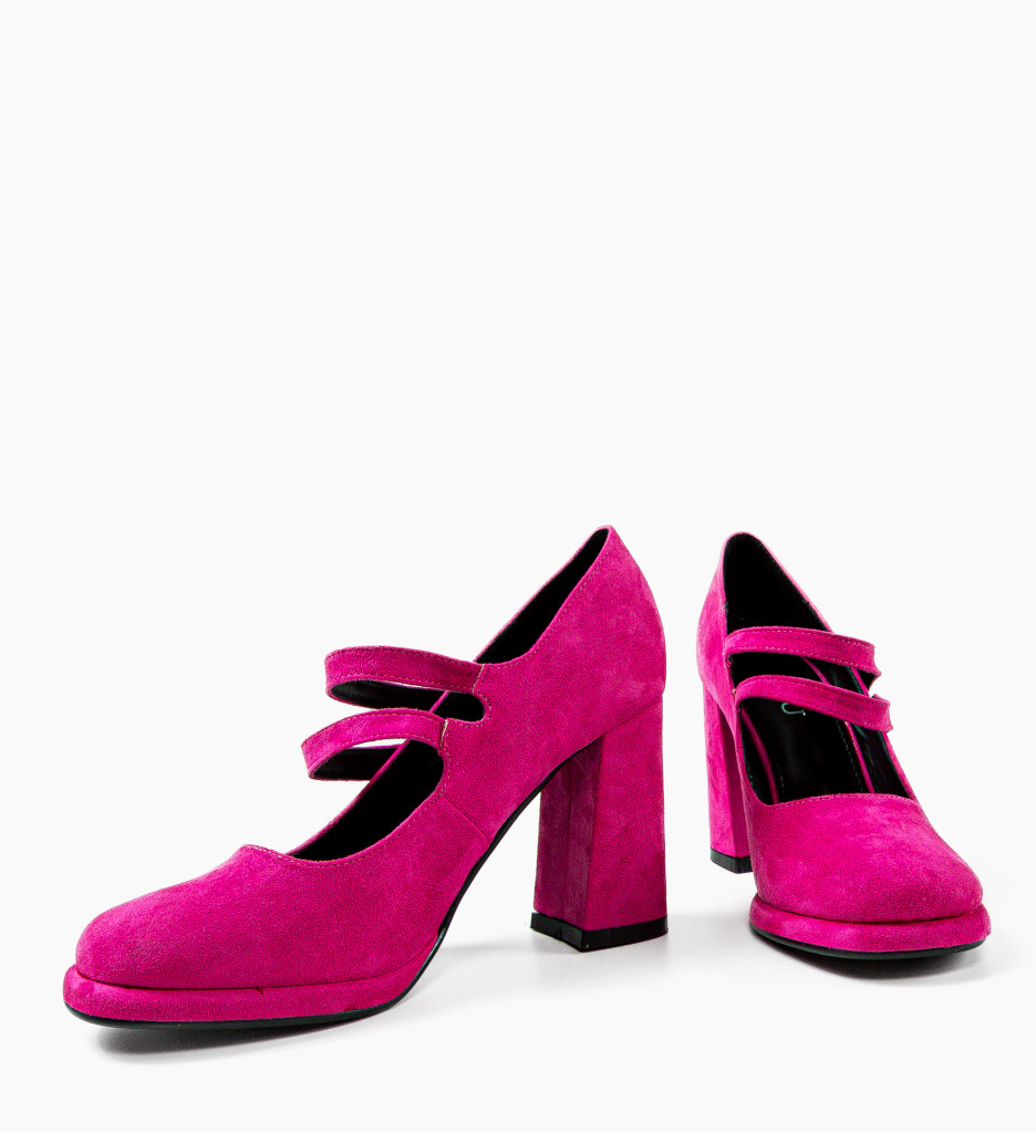 Pantofi Dama Fuchsia Vintage - Eleganță și Culoare - imagine 4