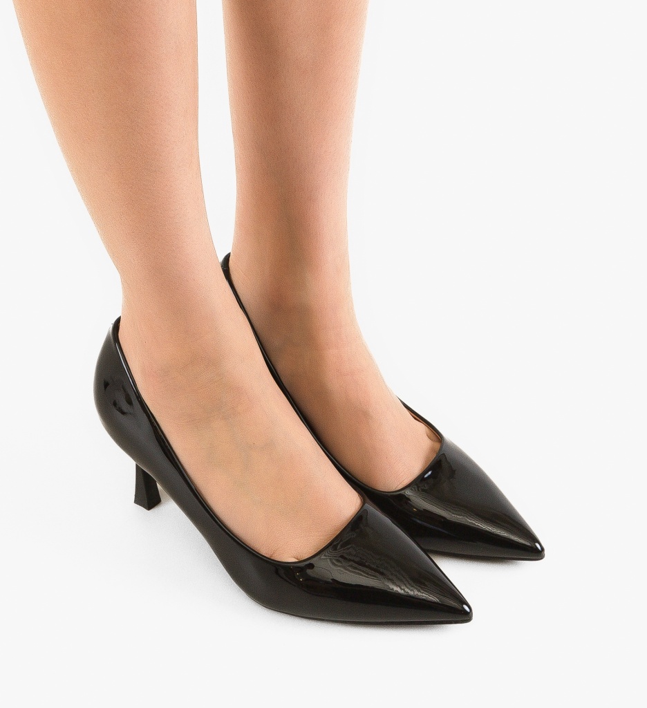 Pantofi Dover Negri Eleganți cu Toc