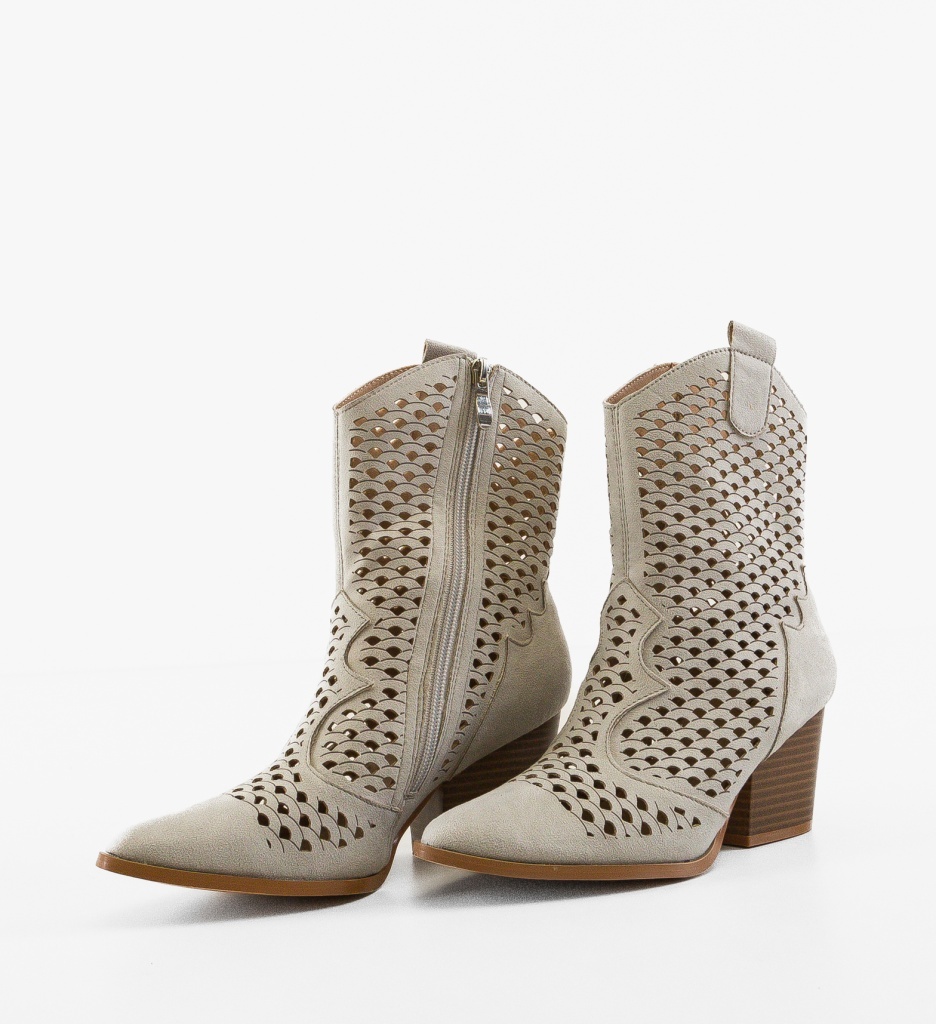Botine Dama Cameron Gri - Eleganță și Confort - imagine 2