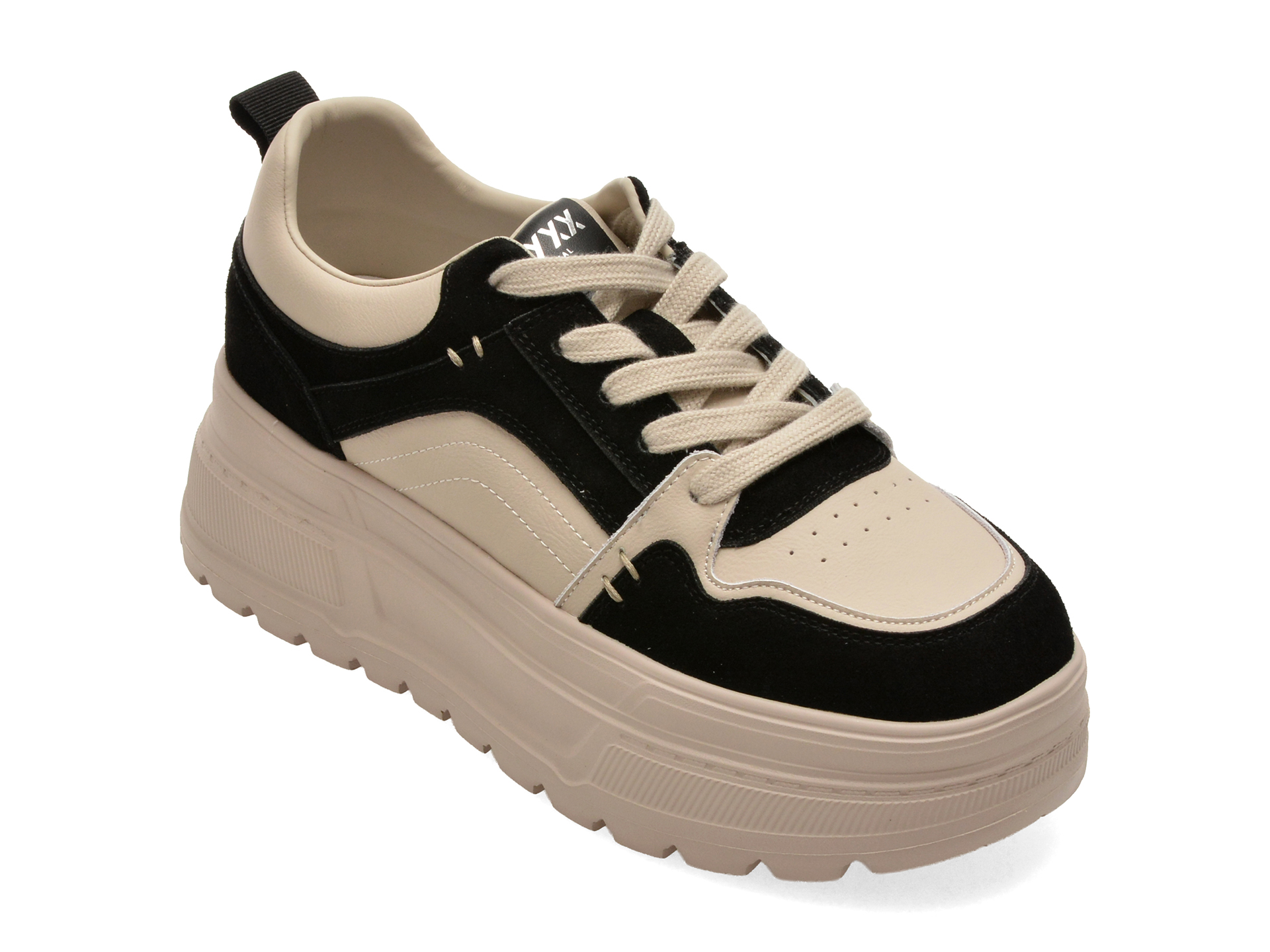 Pantofi Sport GRYXX Alb-Negru din Piele Naturală