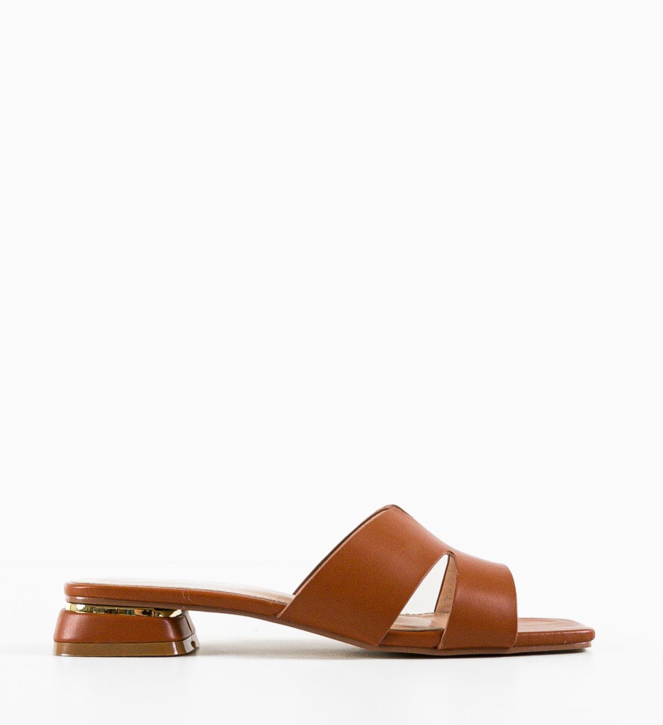 Papuci Dama Chandra Camel - Confort si Eleganta - imagine 5