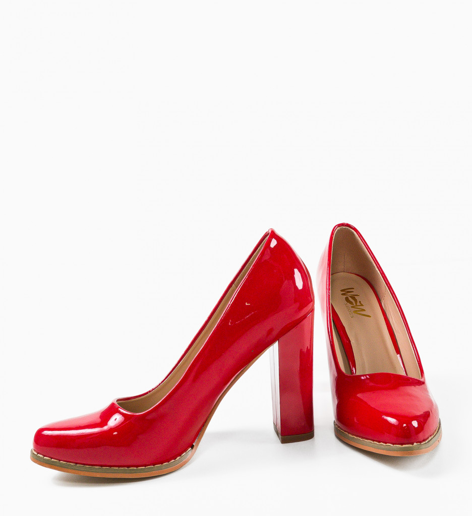 Pantofi Dama Sulfo Rosii - Eleganță și Stil