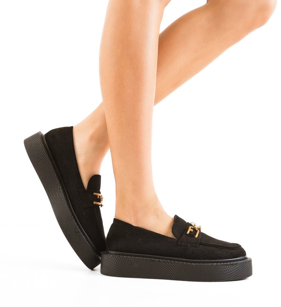Pantofi Casual Emelia Negri - Confort și Stil - imagine 3