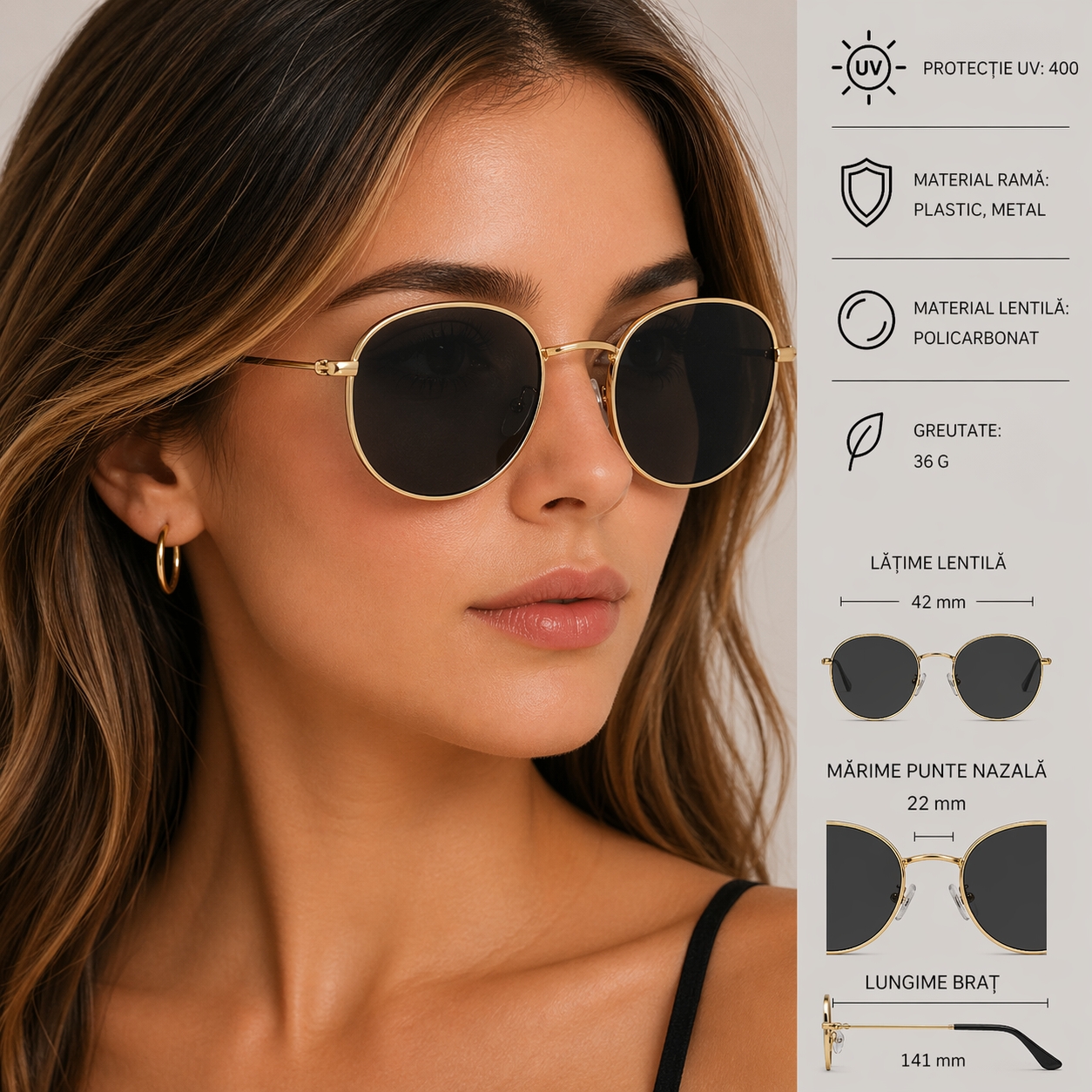 Ochelari Picadili SG136 cu Protecție UV 400 - imagine 4