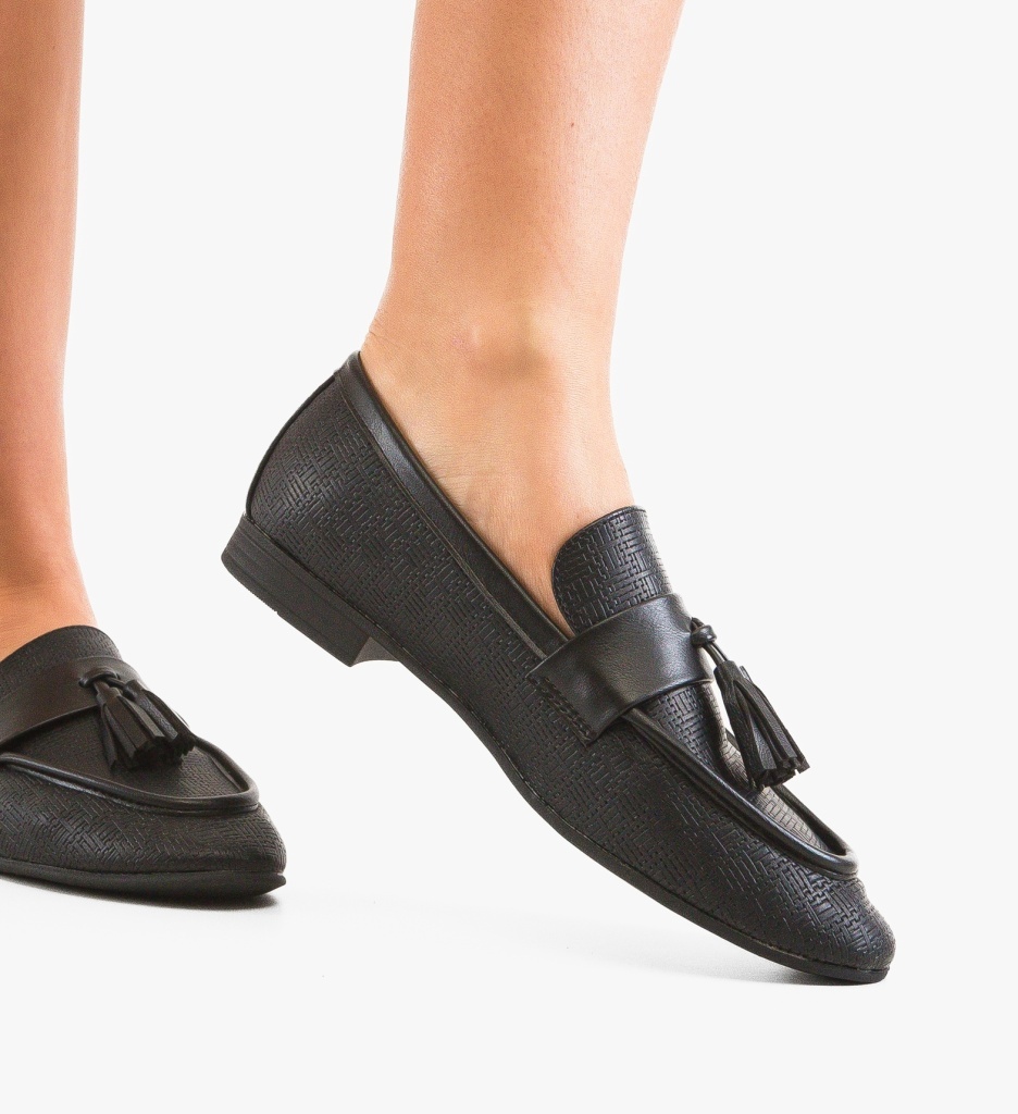 Pantofi Casual Dama Singleto Negri - Confort și Stil - imagine 4