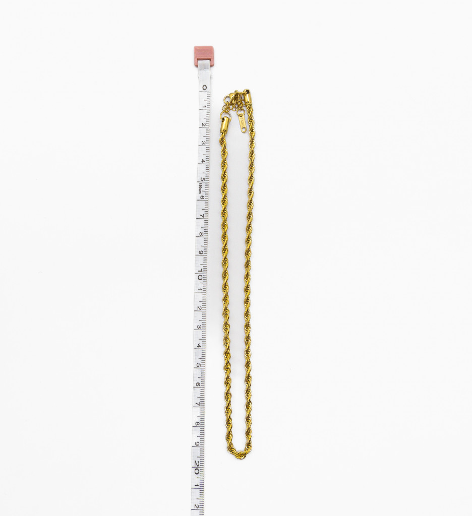 Colier Steel Auriu Elegant | Accesoriu Modern - imagine 5