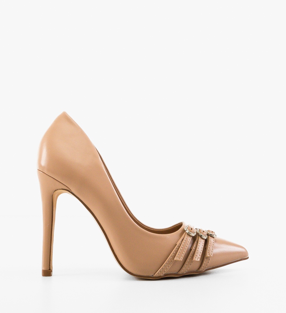 Pantofi Stiletto Nelso Bej - Eleganță și Stil - imagine 7