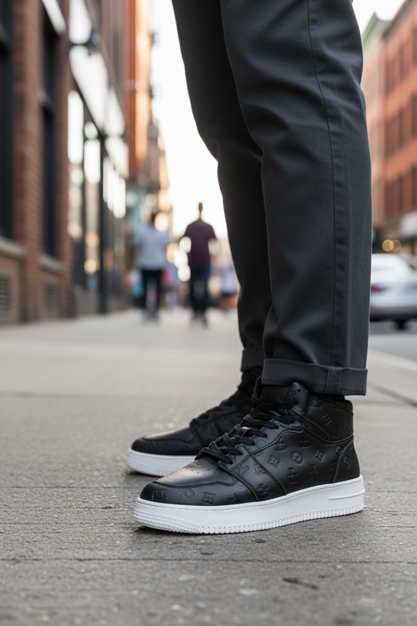 Adidași Casual Bărbați Negri R926