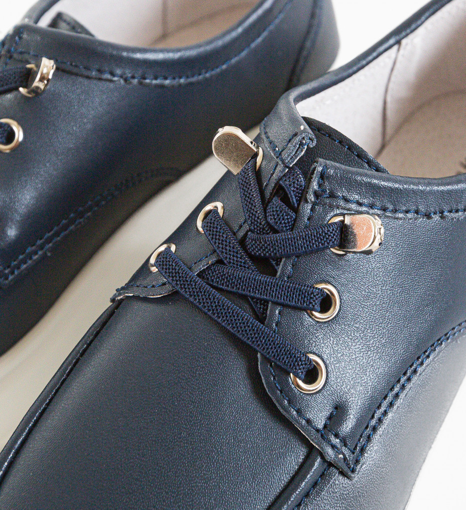 Pantofi Casual Dama Naenia Bleumarin Confort - imagine 7