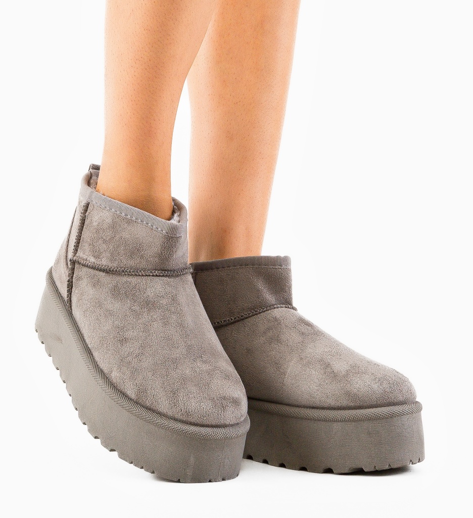 Cizme Ug Dora Gri - Confort Termic Superior - imagine 3