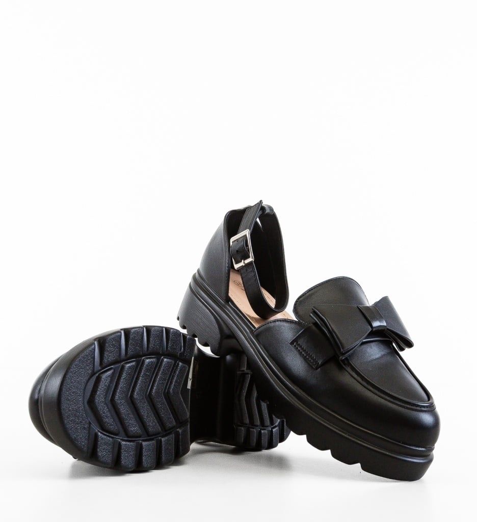 Pantofi Casual Dama Caradon Negri – Confort Stilat - imagine 2
