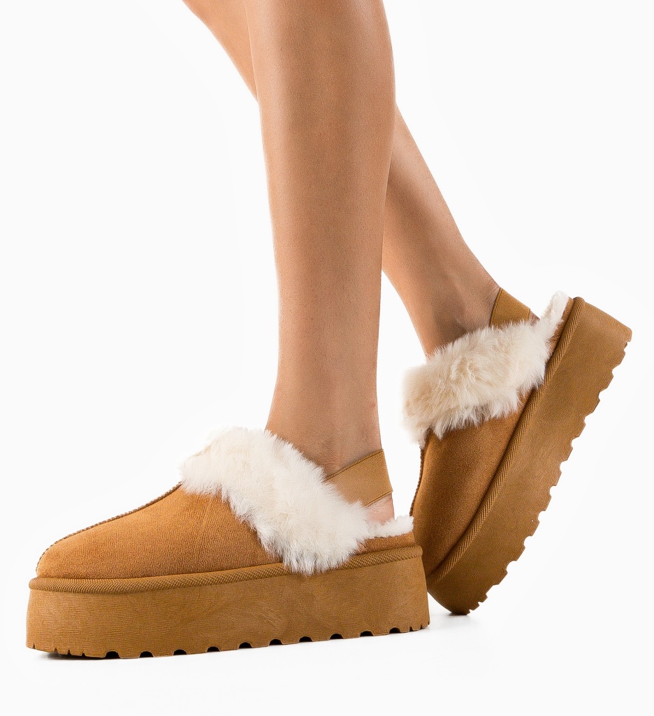 Papuci Ug Kepto Camel - Confort & Stil