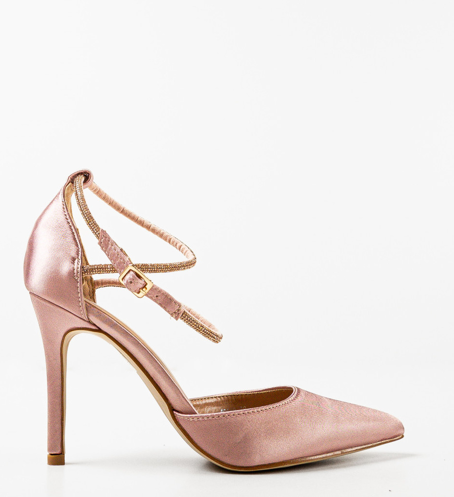 Pantofi cu toc Lakaz Bej Eleganți - imagine 6