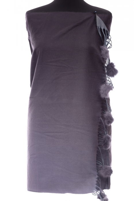 Eșarfă Casmir Shopika cu Ciucuri Blăniță