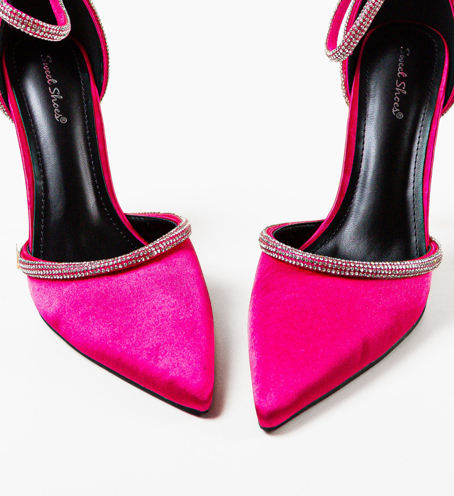 Pantofi Toc Fuchsia Eleganți - Design Modern - imagine 7