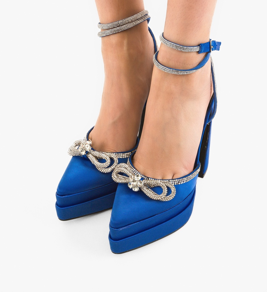 Pantofi Dama Keira Albastri | Eleganță și Stil - imagine 5