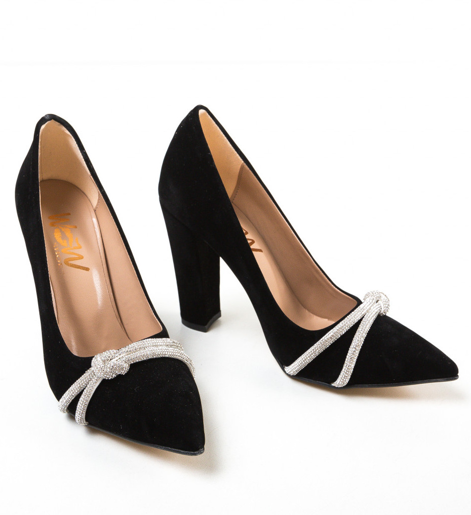 Pantofi Tuty Negri cu Toc - Eleganță și Stil - imagine 6